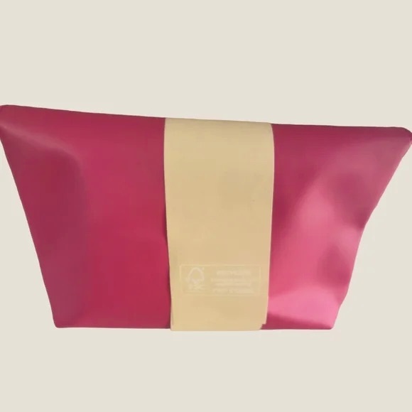 NEW Ferragamo Turkish Airlines Convivio First Class Pink Amenity Kit Clutch Bag - Picture 4 of 6